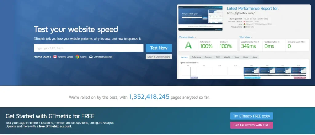 What is Website Speed Optimization? 3 Screenshot of Gtmetrix tool