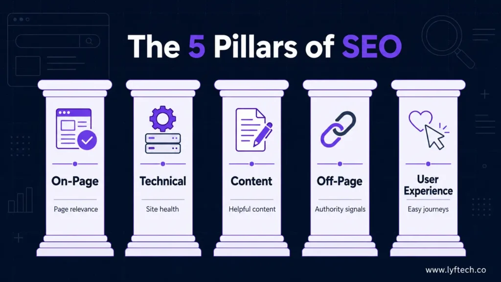 The Five Core Parts of SEO