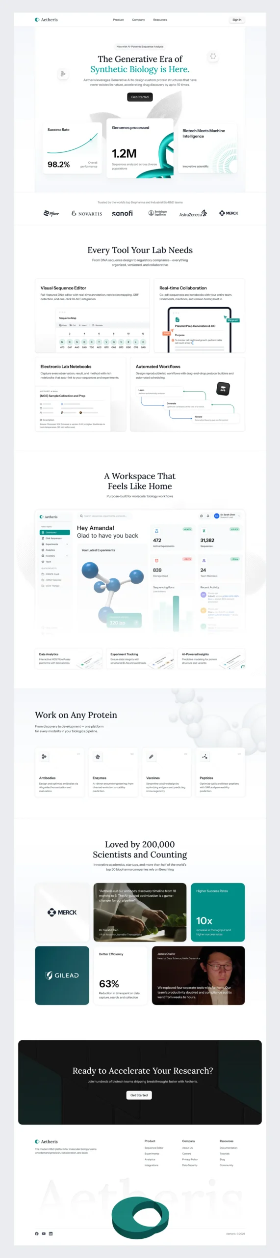 Full-page saas platform website design from the LyfTech portfolio